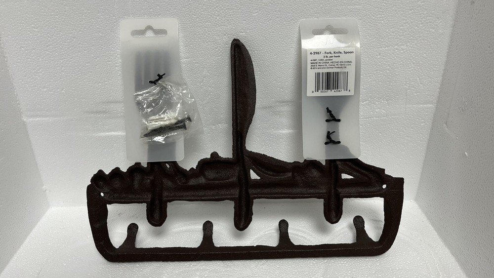 Cast Iron Kitchen Hanger - Fork, Knife, Spoon