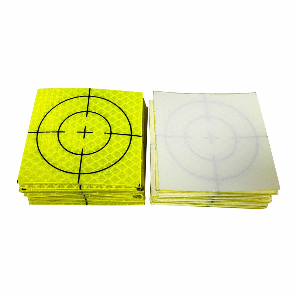 100PCS REFLECTOR SHEET 60X60MM REFLECTIVE TAPE TARGET (FLUORESCENT GREEN)