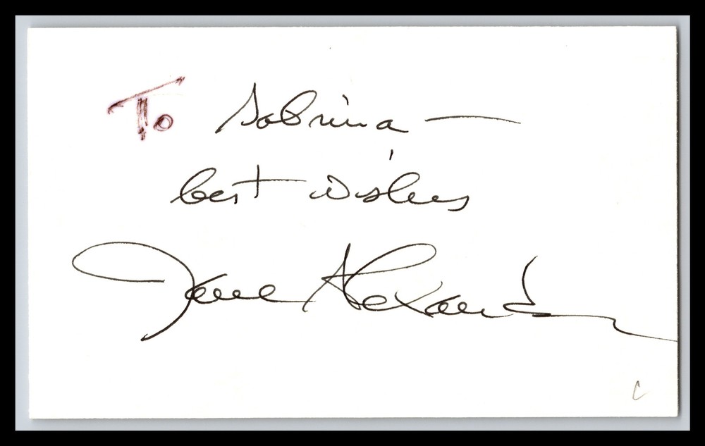 Jane Alexander - Actress - 3x5 Card - Signed / Autograph (c)