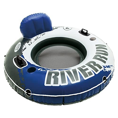 58825EP Inflatable Floating Lounge: Comfortable Backrest – Blue River Run 1