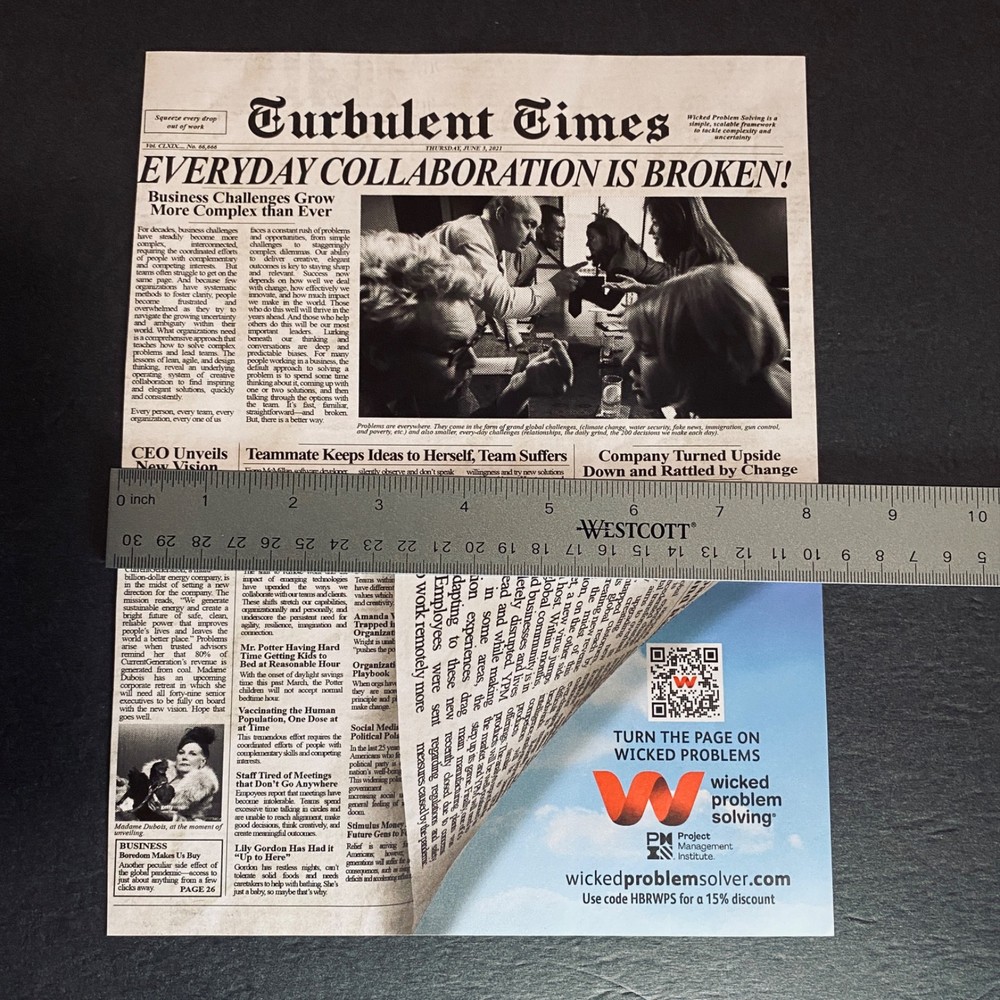 Print Ad 2021 Education Tech Consulting Problem Solving Skills Paper Collectors