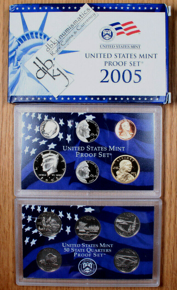 2005 S Clad Proof Set - US Mint - 10 Coins - OGP