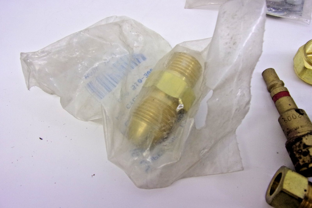 About 30 Torch welding bronzing misc pipe and couplings assortment