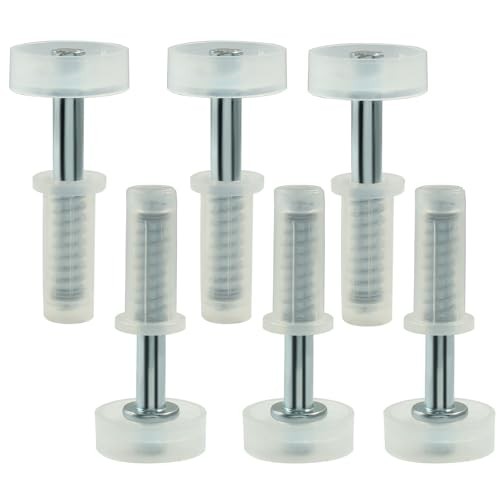 Pack Spring Loaded Bi-Fold Door Top Roller Guide Wheel, 7/8 Inch Plastic 6