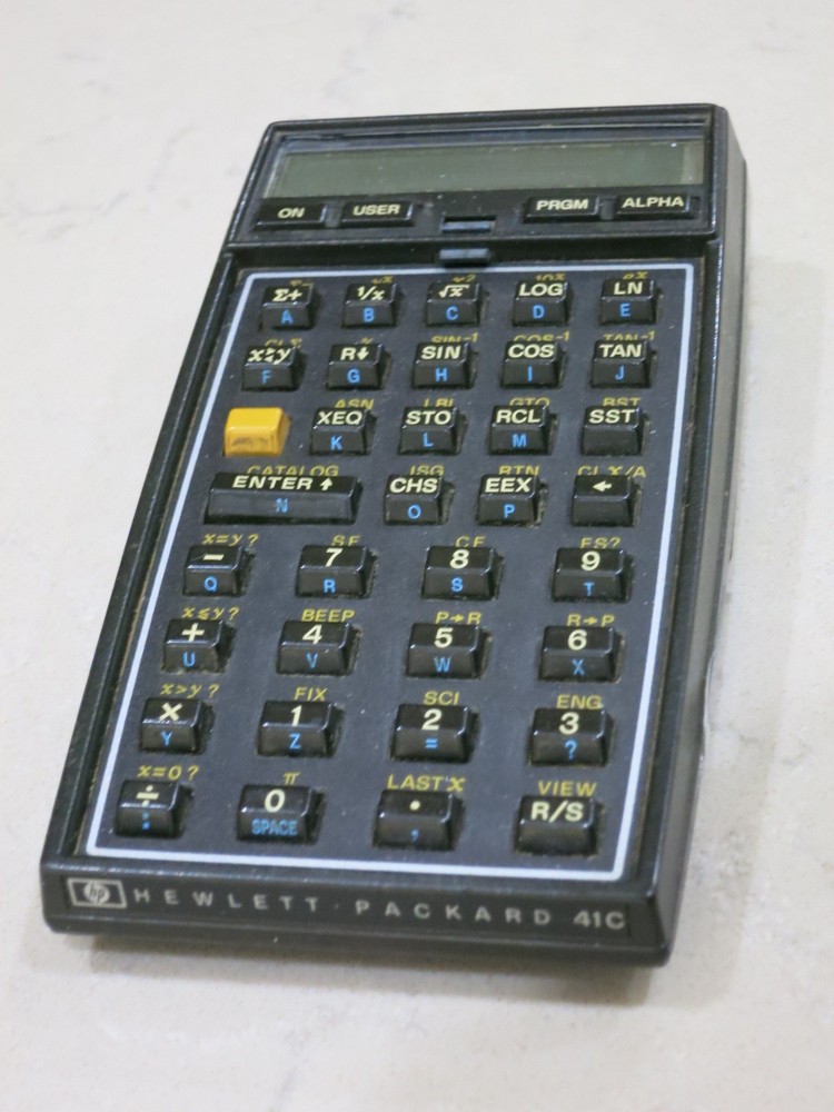 HP 41C Scientific Calculator with a Memory Module, no Case