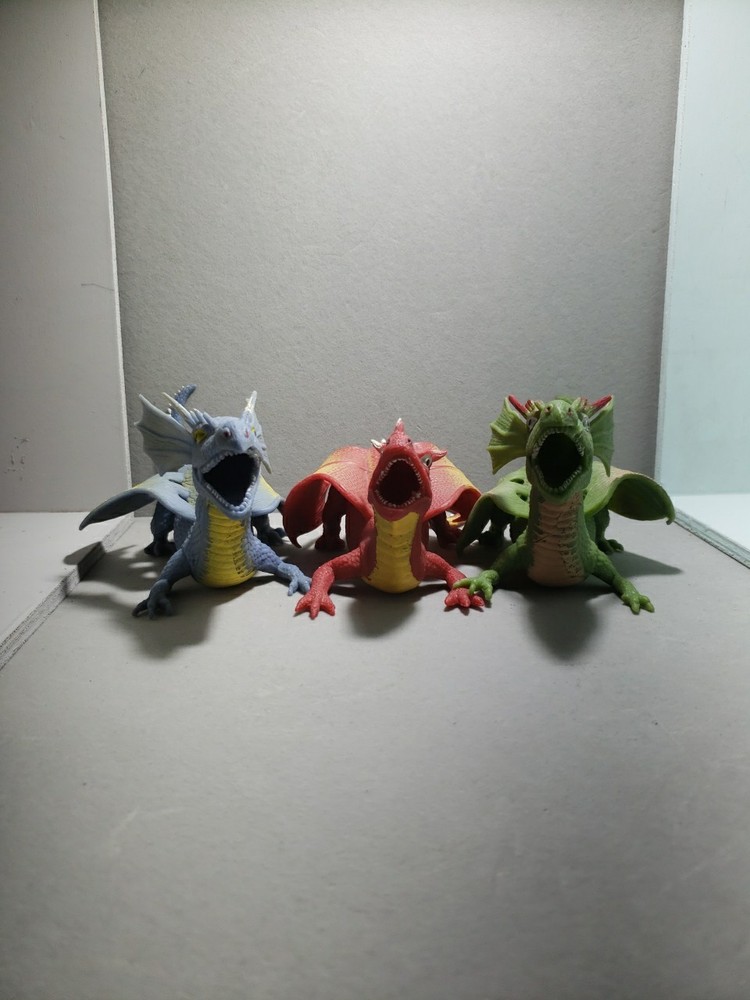Dinosaurs 3 Soft Flex Rubber Toys