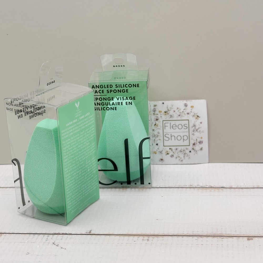 ELF Angled Silicone Face Sponge 2-pack