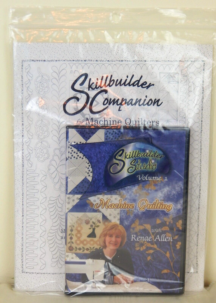 Skillbuilder Studio Vol 1 Machine Quilting DVD + Companion Booklet - Renae Allen