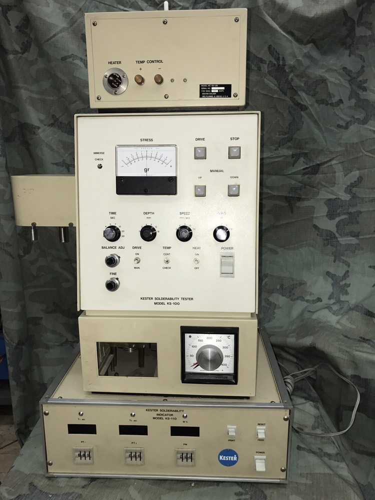 Kester Soderability Tester Ks-100, Indicator Ks-110 & Ks-120