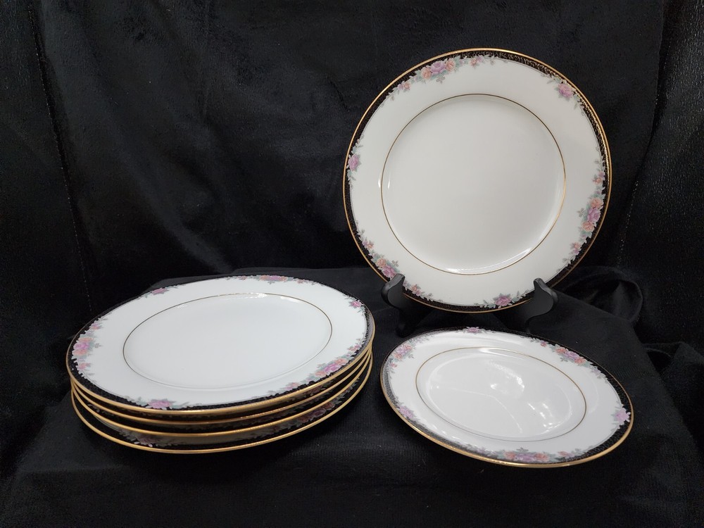 Noritake Belle Empress 5 Salad Plates & 1 Bread Plate