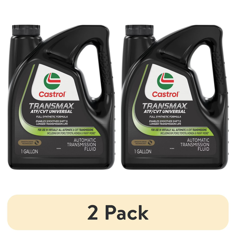 (2 pack) Castrol Transmax ATF/CVT Universal Automatic Transmission Fluid, 1 GA