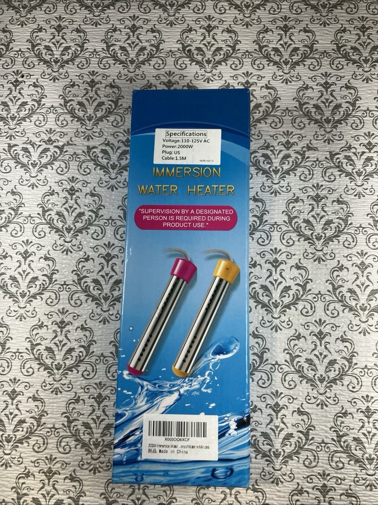 2000W Immersion Water Heater Portable Bucket Heater with Digital LCD Thermome...