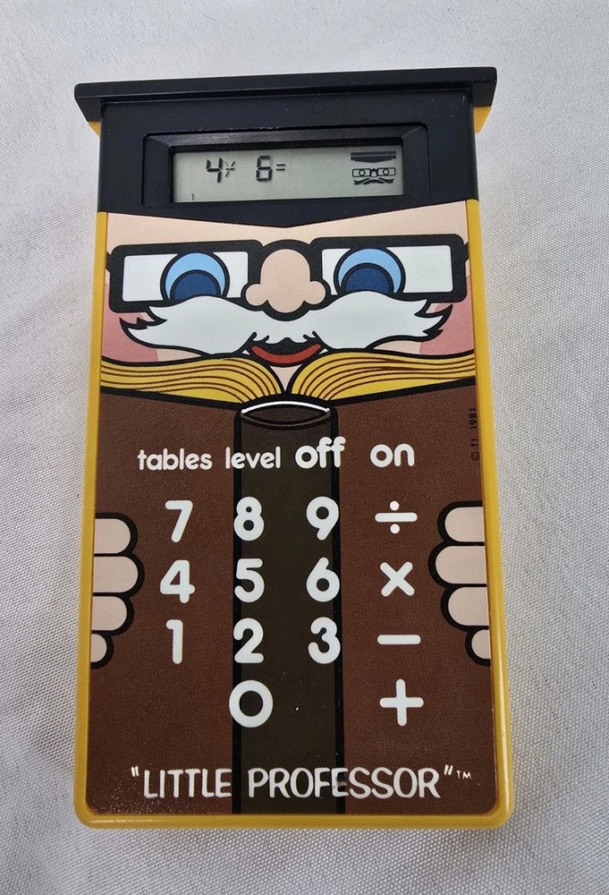 1978 Little Professor Texas Instruments Math Quiz Calculator 1982 *Read