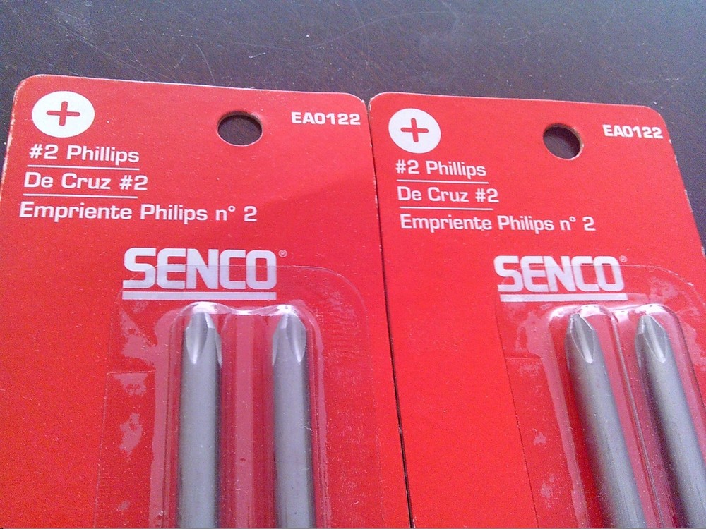 TWO Pkgs !!! Senco Dura Spin Phillips Bits EA0122