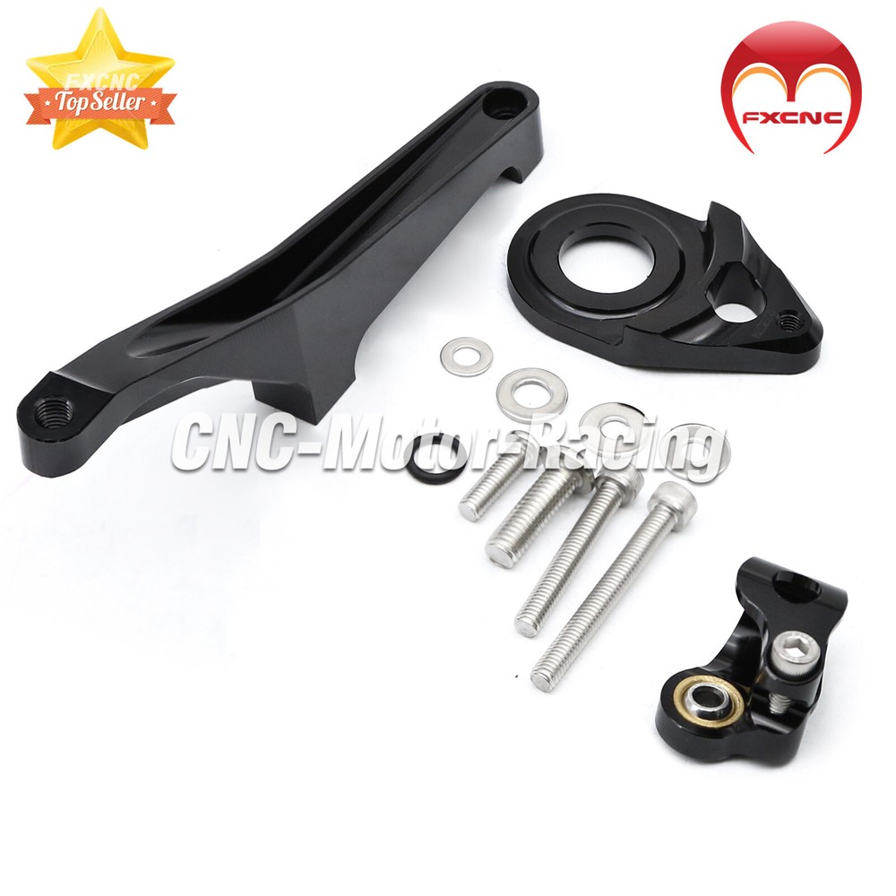 CNC Adjustable Stabilizer Steering Damper Bracket Kit For Suzuki SV650 2016-2024