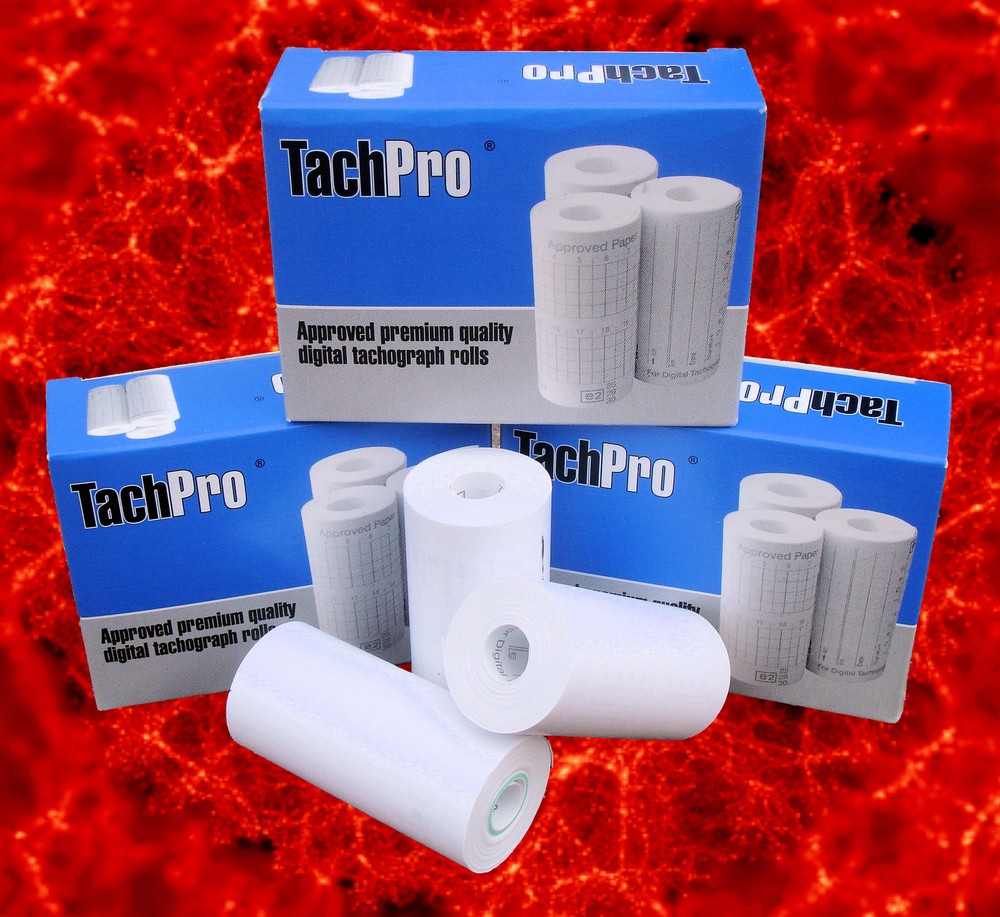 Tachpro Digital Tachograph Rolls 5 Boxes (15 Rolls)