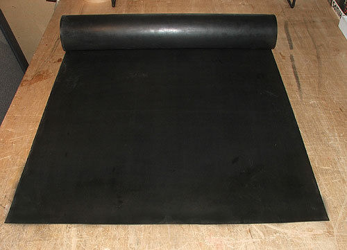 1/8" thick Neoprene Rubber Sheet 24" x 48" long Black Both Sides QUICK SHIP