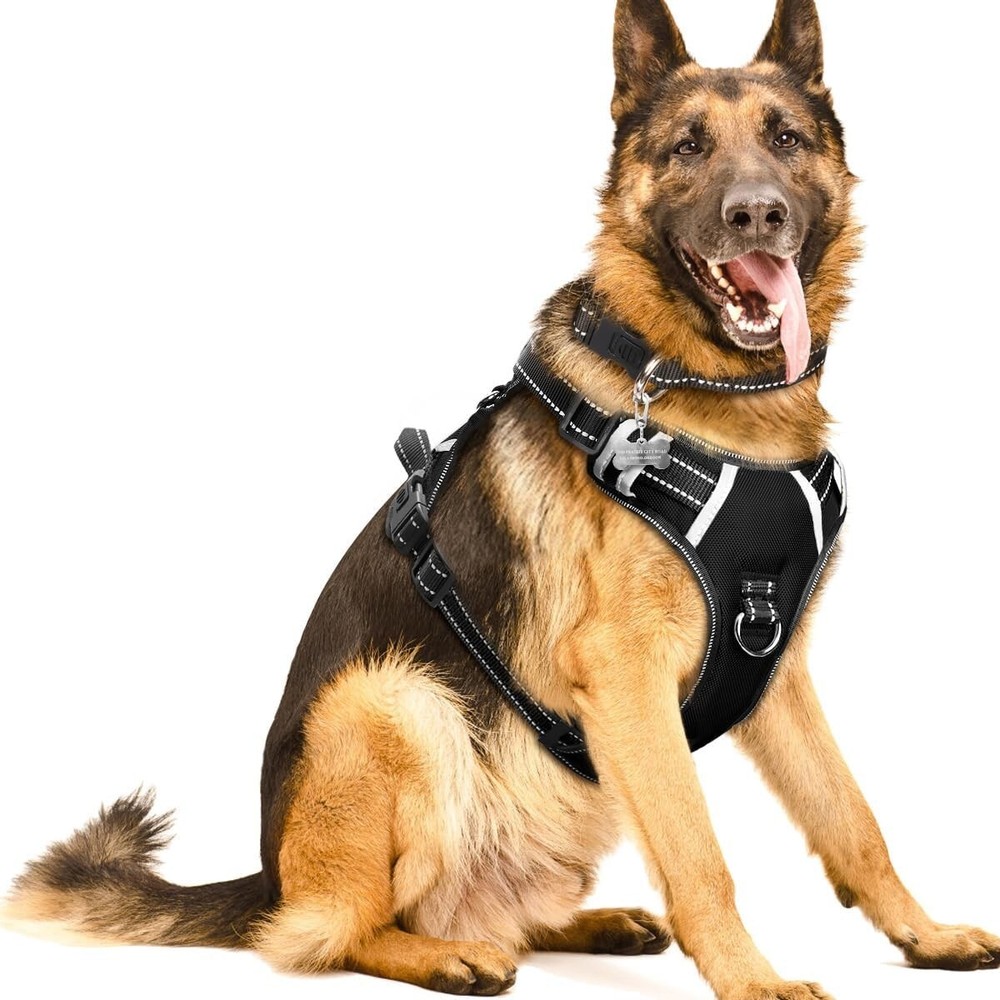 Reflective Adjustable Dog Harness with Sturdy Handle - Comfortable and Secure