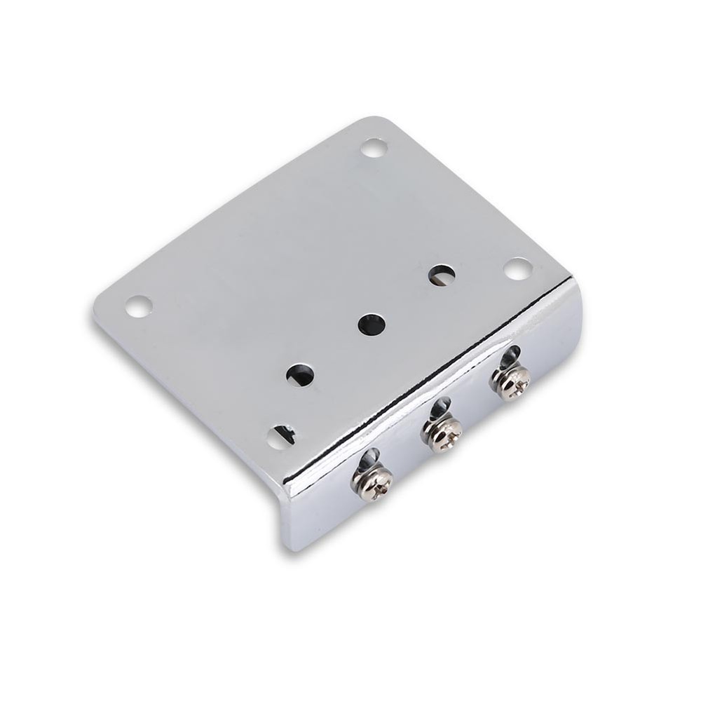 ♡ (Silver)3-string Fixed Guitar Bridge Replacement Parts For Cigarbox Electric
