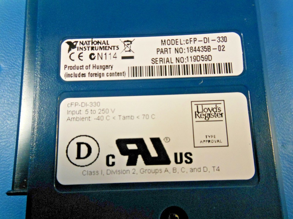 National Instrument - cFP-DI-330 - 8-Channel Universal Digital Input Module