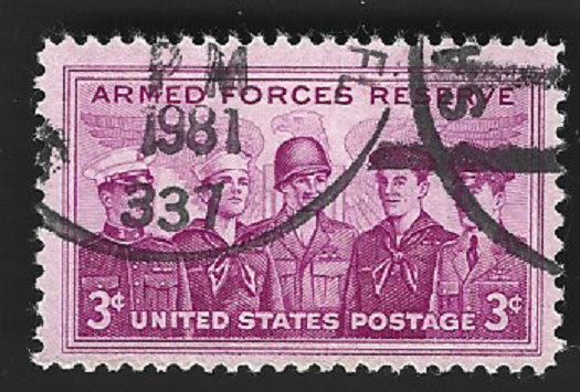 Sc#1067 3c Armed Forces Reserves with 1981 CDS cancel - (A- 5)