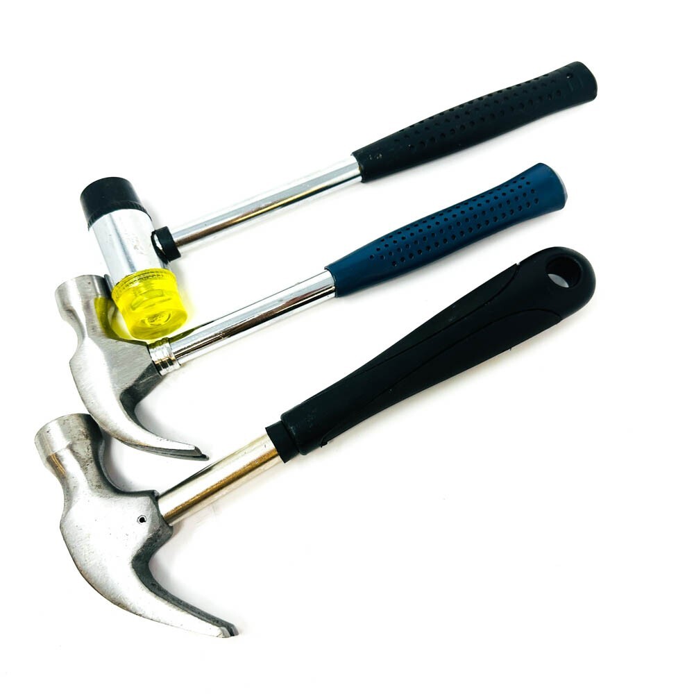 Ikea and Unbranded Double Sided, Curved Claw Hammer Set, Hand Tool, 3 Pcs