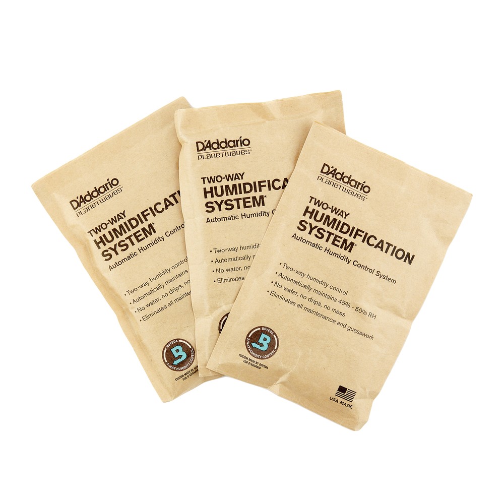 D'Addario Humidipak System Replacement Packets, 3-pack