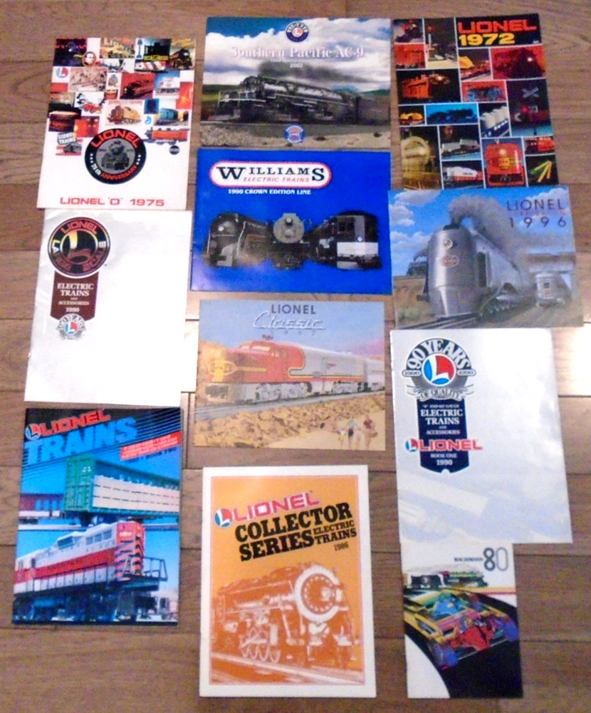 ELEVEN DIFFERENT LIONEL & OTHER CATALOGS (LISTED BELOW) - LOT D