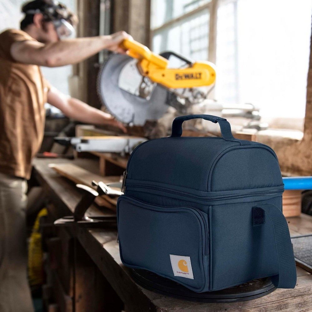Carhartt Camping Cooler, Worksite Lunchbox, Soft Shell Cooler One Size, Navy