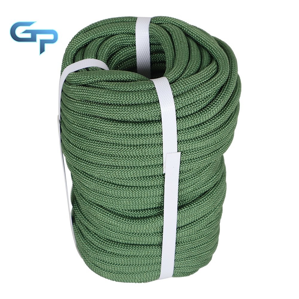 3520Lbs 3/8" × 100' Armygreen High Strong Pulling Rope Braided Polyester Rope