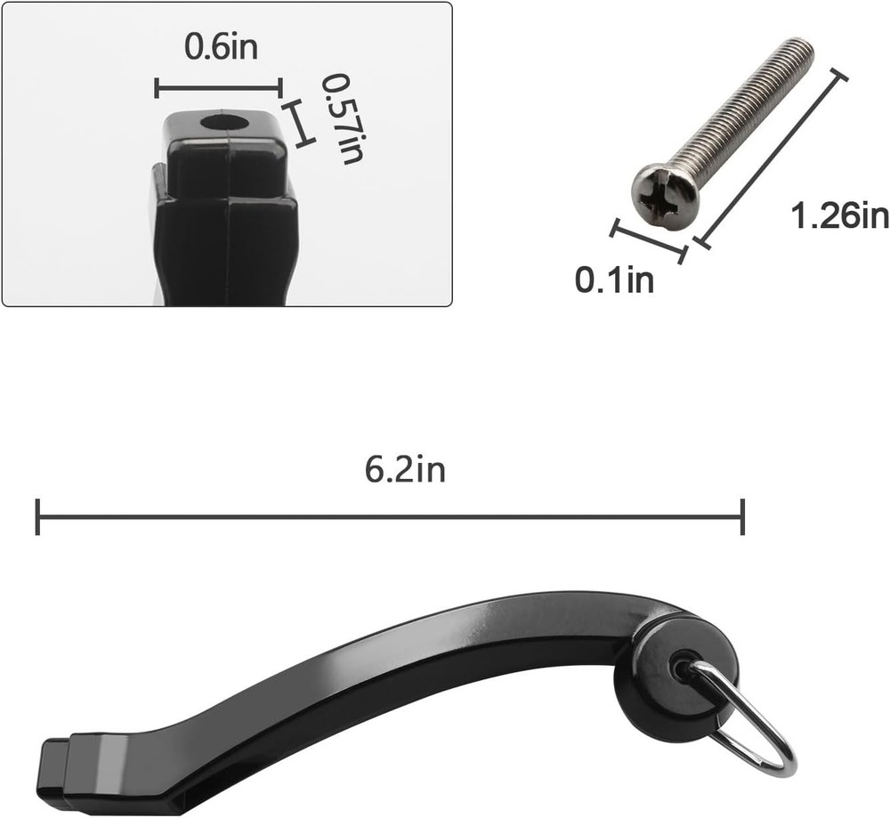 2pcs Fry Pan Handle P08-033 for Farberware Pots Replacement Long Handle Fit for