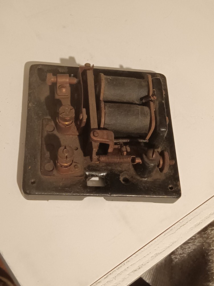 Vintage Edwards Cast Iron And Brass Electrical Relay Component