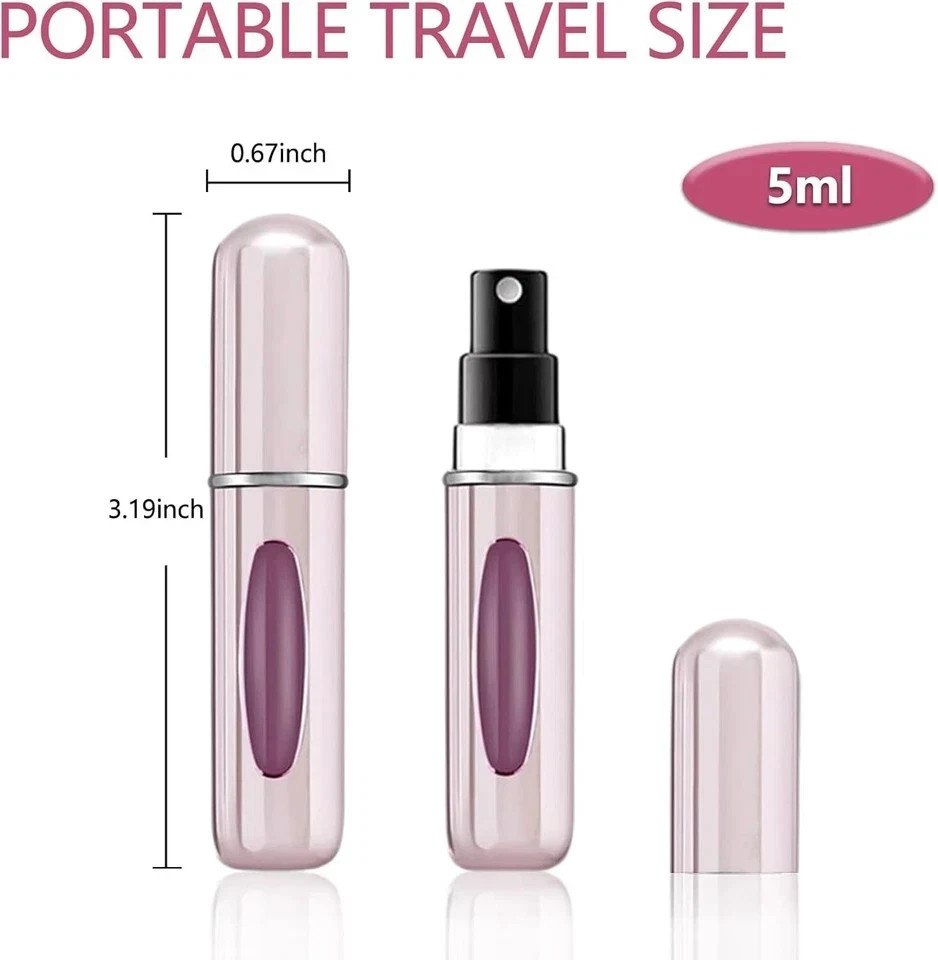 Mini Refillable Perfume Atomizer – Travel Spray Bottle for Cologne & Pocket