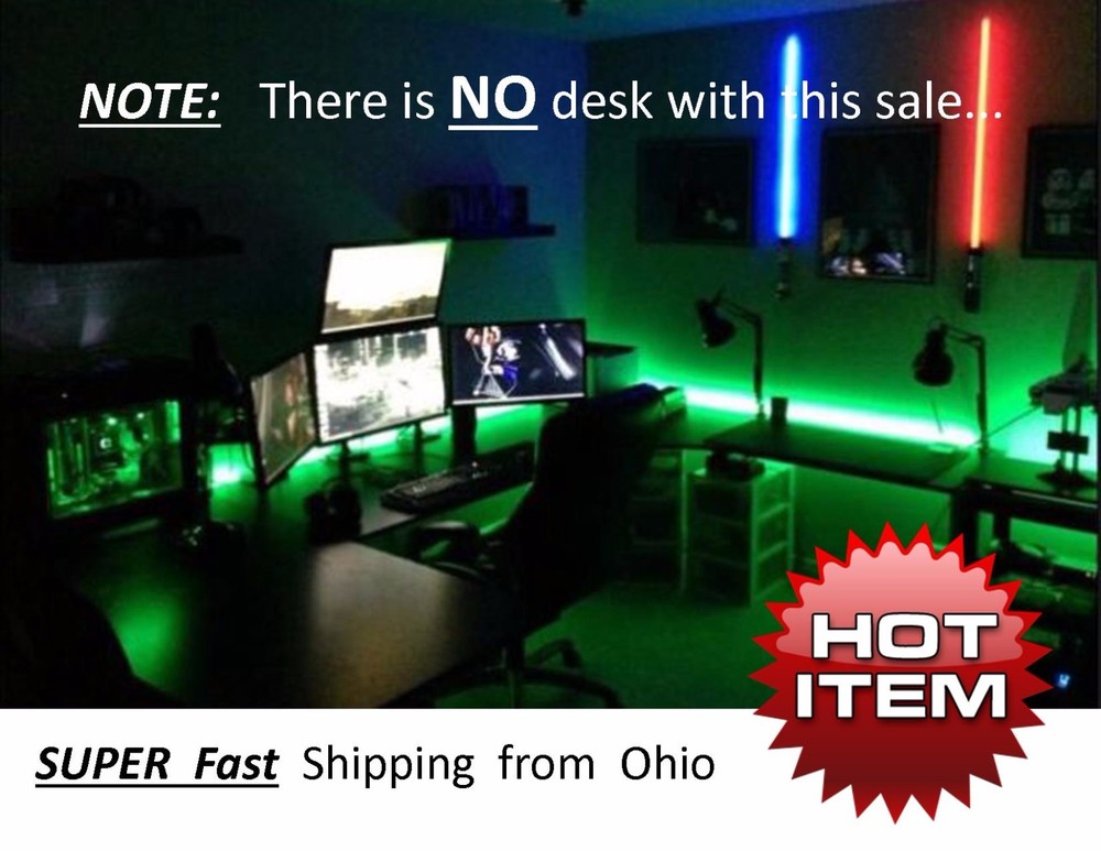 BB KIDS room accent lighting UNDER gaming computer desk LED lighting KIT