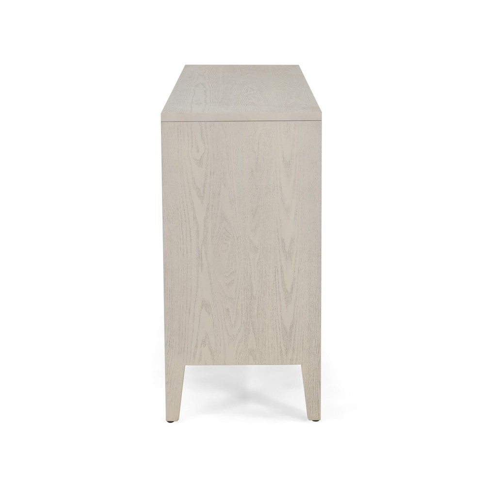 60" Buffet Cabinet Modern Geometric 4-Door Sideboard with Adjustable Shelves