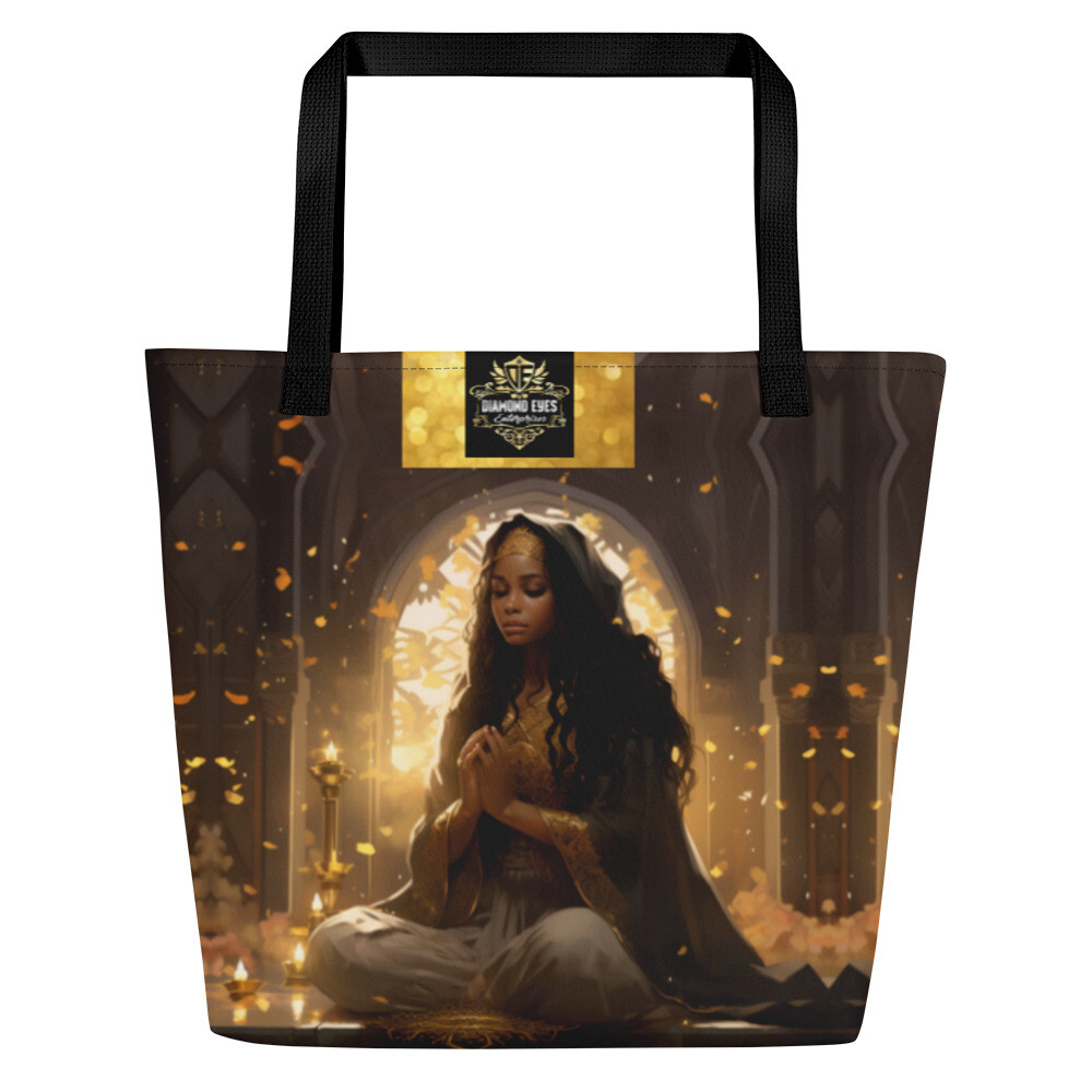 Prayer Warrior Large Tote Bag