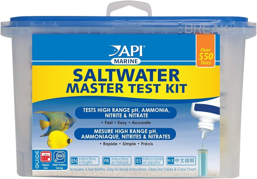 Single 800-Test Freshwater Aquarium Water Master Test Kit White