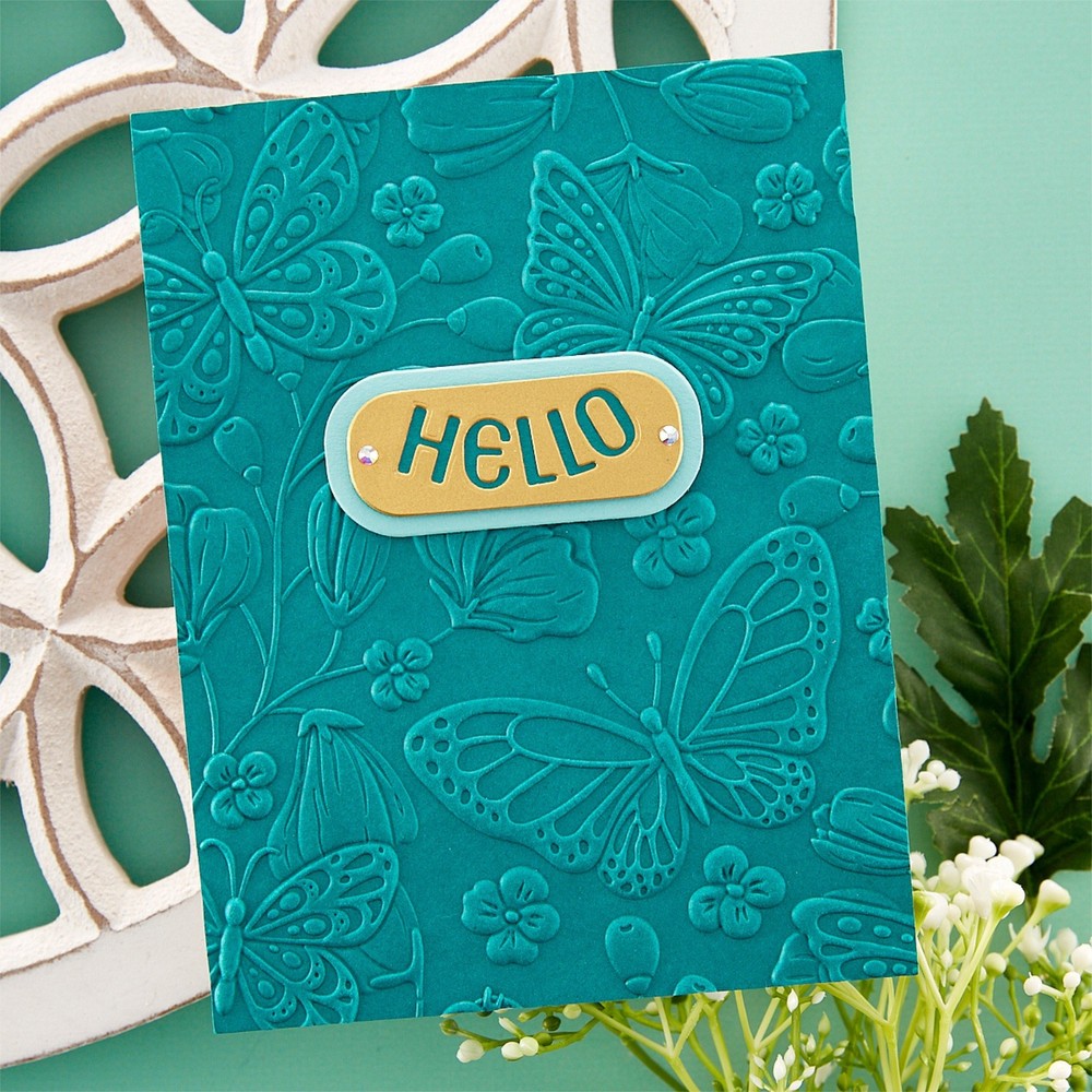 Butterfly Pattern 3D Embossing Folder for Add Texture Paper Crafting Card Making
