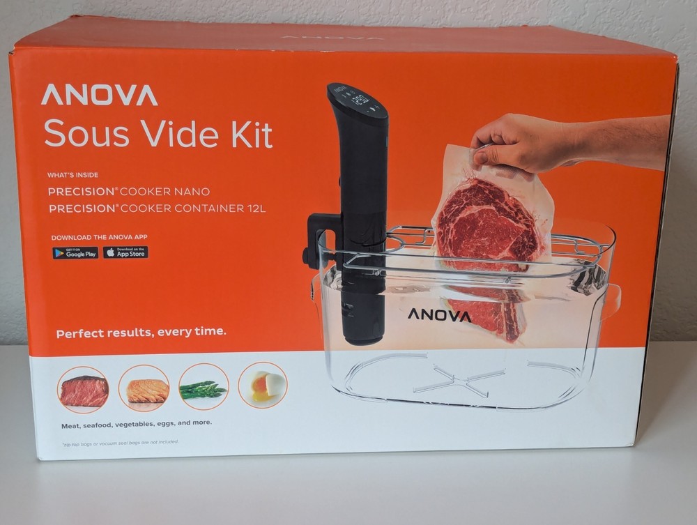 Anova Precision Cooker Nano -Immersion Sous Vide Circulator w/ 12L Container Kit