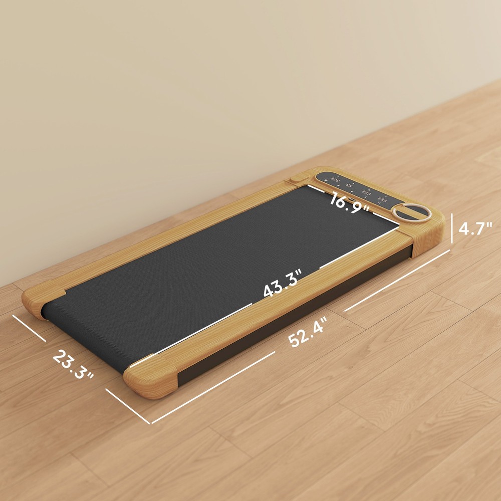 Walking Pad with 17" x 43" Wide Belt, Remote Control, Bluetooth Speaker