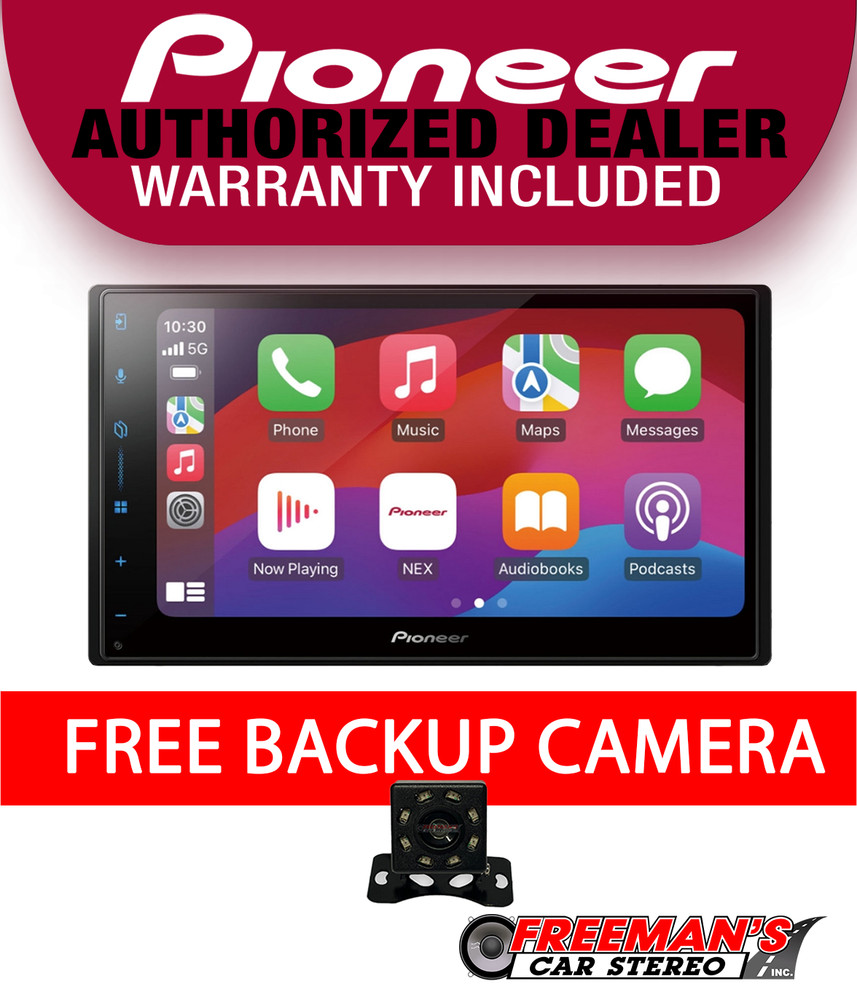 Pioneer DMH-W3000NEX + LPCAM8 Backup Camera Bundle