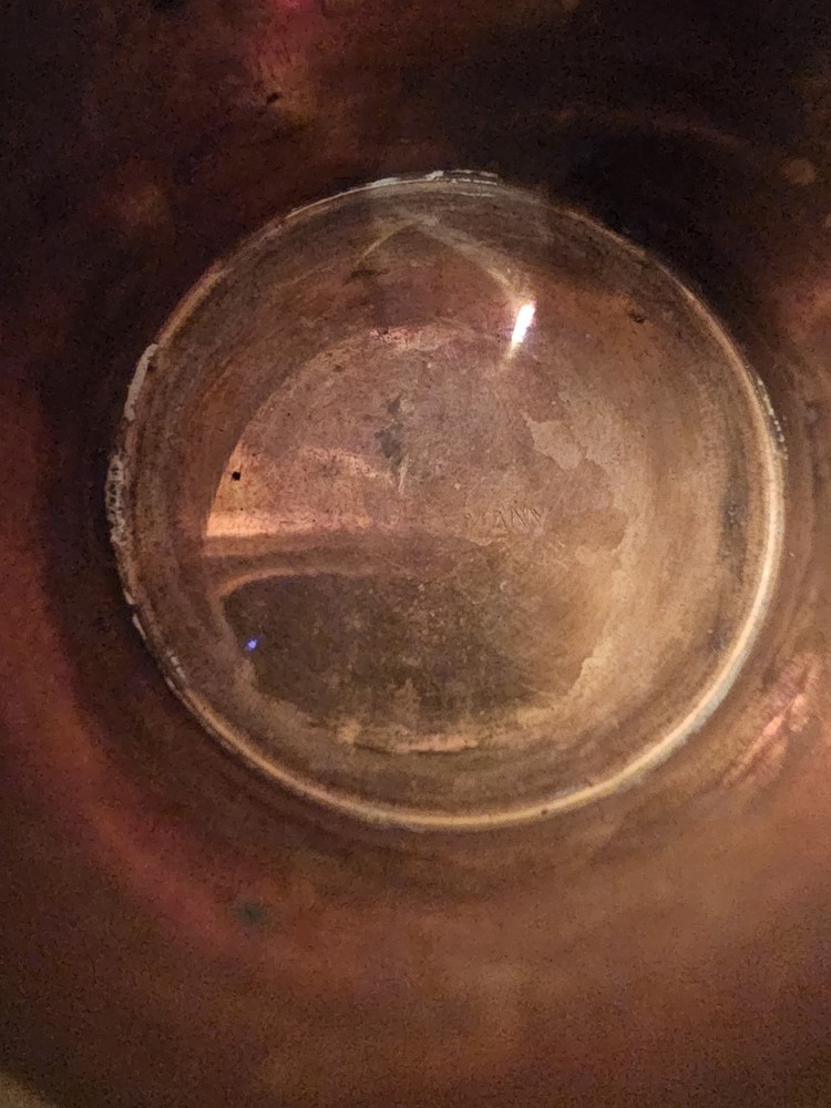 Antique German Collapsable Silver Cup W/Crocodile Leather Case, Hinged...
