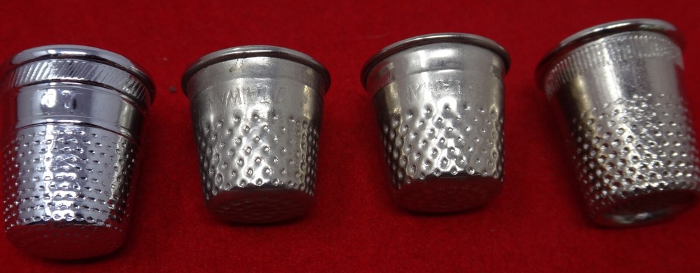 Vintage Silver Thimble Set of Four (4)