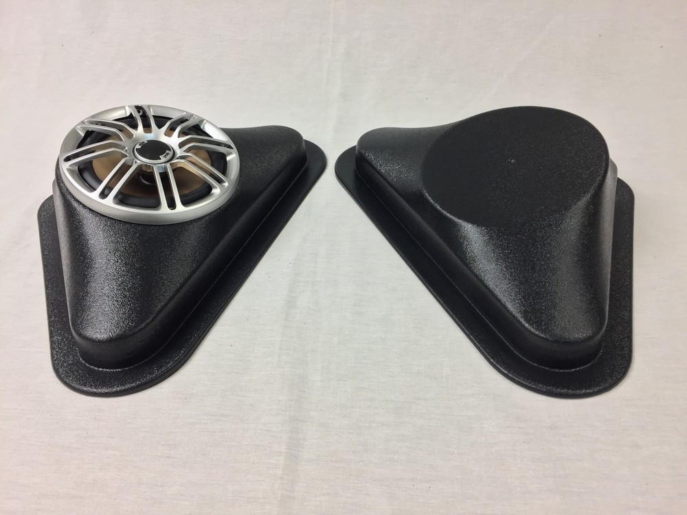 5.25 Speaker Pods - Corner, Angled With Bottom and Mounting Flange