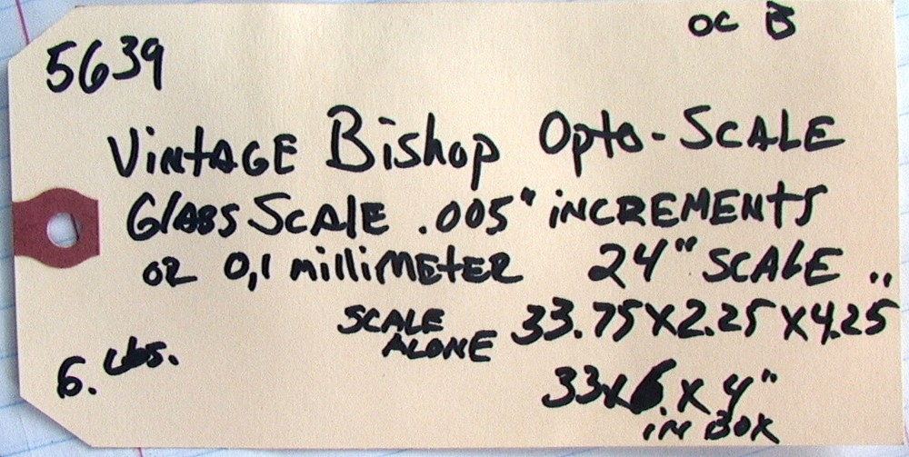 Bishop Opto-Scale Glass Scale 3580