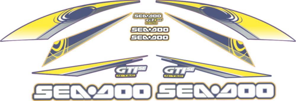 SEADOO GTI SE 2006 Graphics / Decal / Sticker Kit BLUE