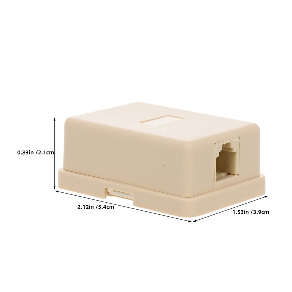 20 Pcs Telephone Accessories Plastic Junction Box Cable Splitter