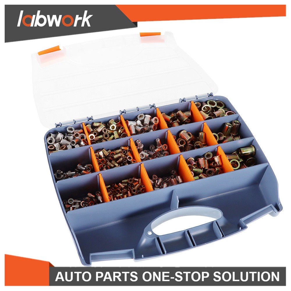 Labwork Rivet Nut Gun Kit Rivnut Tool Setter Thread Setting Nutsert Tool 900 Pcs