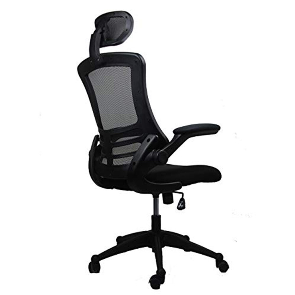 Techni Mobili Modern Mesh Back Task Chair w/ Flip-up Armrest & Hight Adjustment