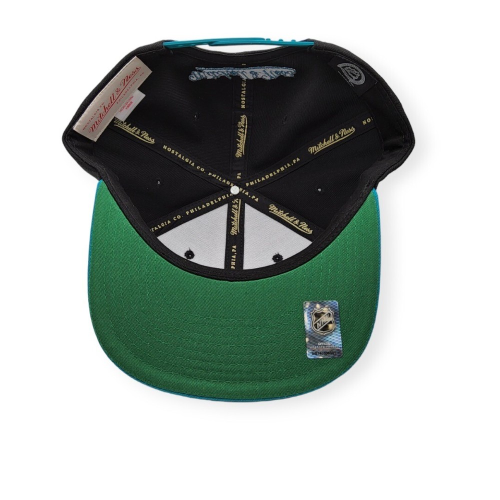 Mitchell & Ness San Jose Sharks Team 2 Tone 2.0 Adjustable Snapback Hat Cap